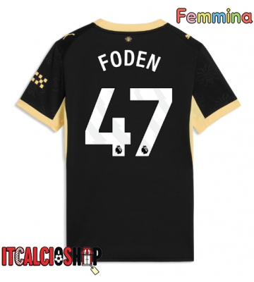 Manchester City Phil Foden #47 Seconda Maglia Femmina 2026-27 Manica Corta
